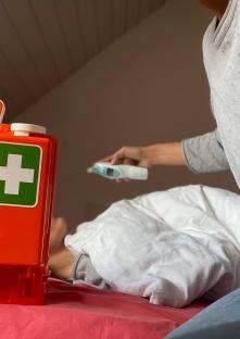 Erste-Hilfe-Einsatz im häuslichen Umfeld.
