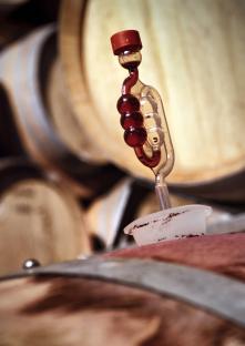 Weinfass mit Druckventil